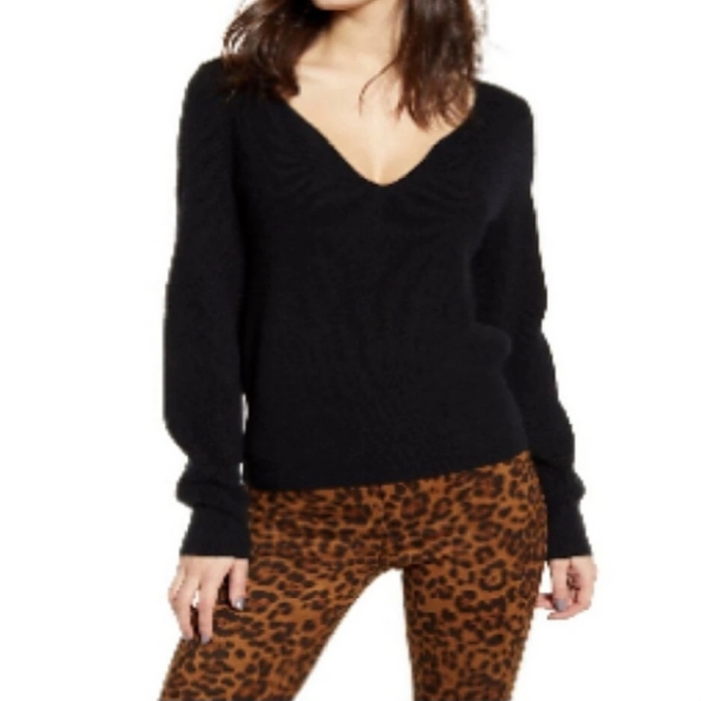 LEITH Nordstrom V-Neck knit Sweater Womens Medium M